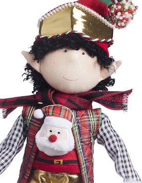 Ornamento navidad duende Queca Designs Xmas Ski