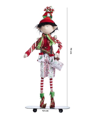 Ornamento navidad duende Queca Designs Xmas Gang