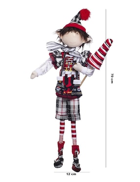 Ornamento navidad duende Queca Designs Xmas Gang