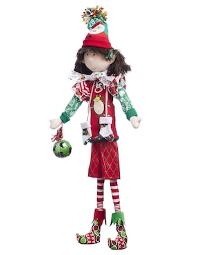 Ornamento navidad duende Queca Designs Xmas Gang