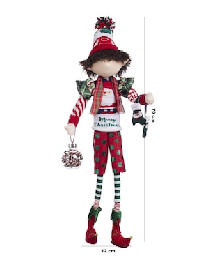 Ornamento navidad duende Queca Designs Xmas Gang