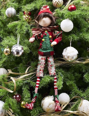 Ornamento navidad duende Queca Designs Xmas Gang