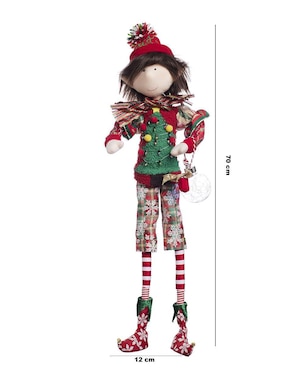 Ornamento navidad duende Queca Designs Xmas Gang