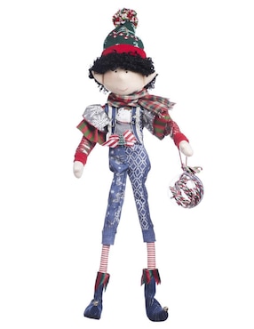 Ornamento navidad duende Queca Designs Merry Fashion