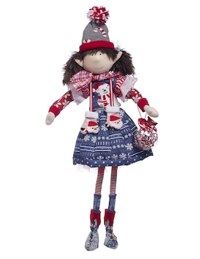 Ornamento navidad duende Queca Designs Merry Fashion