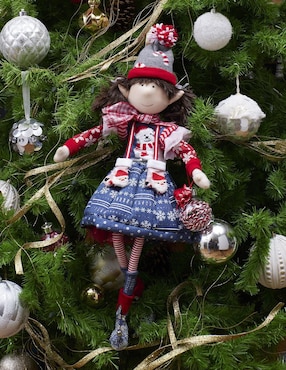 Ornamento navidad duende Queca Designs Merry Fashion