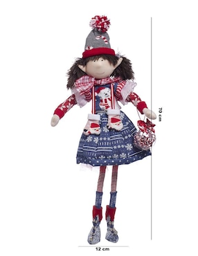 Ornamento navidad duende Queca Designs Merry Fashion