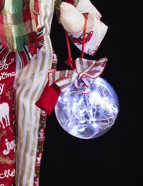 Ornamento navidad duende Queca Designs Classic Xmas