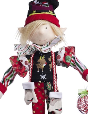 Ornamento navidad duende Queca Designs Merry Fashion
