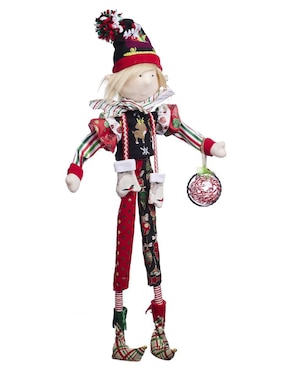 Ornamento navidad duende Queca Designs Merry Fashion