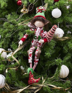 Ornamento navidad duende Queca Designs Funny