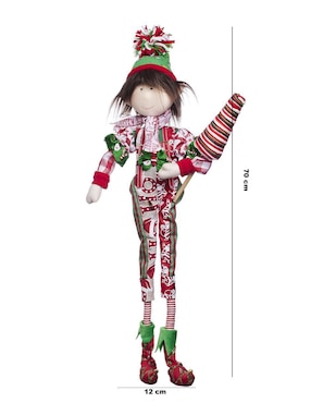 Ornamento navidad duende Queca Designs Funny