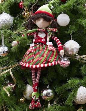 Ornamento navidad duende Queca Designs Funny
