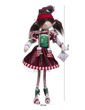 Ornamento navidad duende Queca Designs Classic Xmas