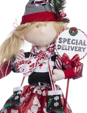 Ornamento navidad duende Queca Designs Merry Fashion