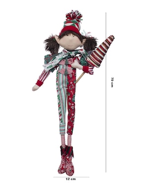 Ornamento navidad duende Queca Designs Classic Xmas