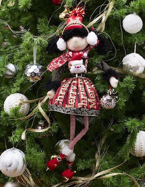 Ornamento navidad duende Queca Designs Merry Fashion