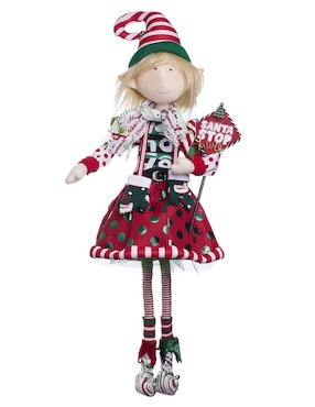 Ornamento navidad duende Queca Designs Classic Xmas