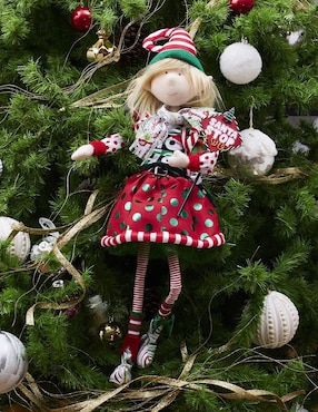 Ornamento navidad duende Queca Designs Classic Xmas