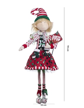 Ornamento navidad duende Queca Designs Classic Xmas