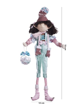 Ornamento navidad duende Queca Designs Merry Fashion