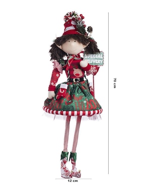 Ornamento navidad duende Queca Designs Classic Xmas