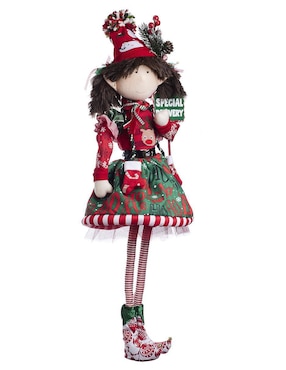 Ornamento navidad duende Queca Designs Classic Xmas