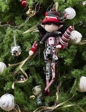 Ornamento navidad duende Queca Designs Merry Fashion