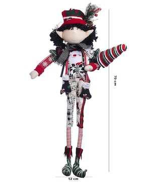 Ornamento navidad duende Queca Designs Merry Fashion