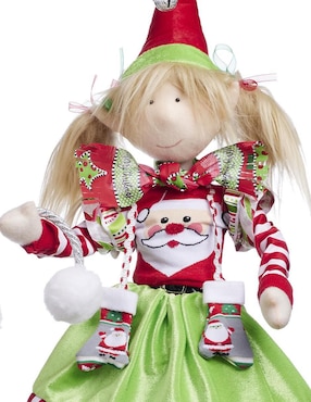 Ornamento navidad duende Queca Designs Funny