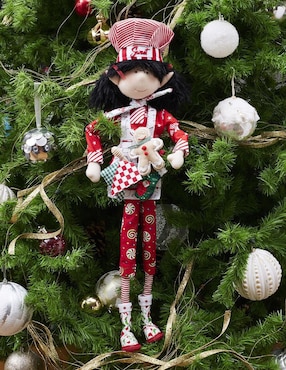 Ornamento navidad duende Queca Designs