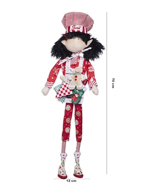 Ornamento navidad duende Queca Designs