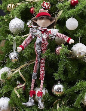 Ornamento navidad duende Queca Designs Classic Xmas