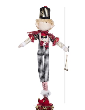 Ornamento navidad duende Queca Designs Merry Fashion
