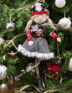 Ornamento navidad duende Queca Designs Merry Fashion