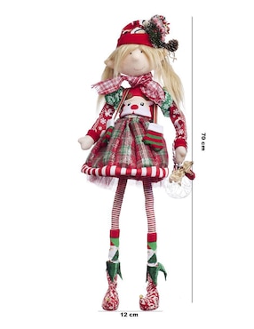 Ornamento navidad duende Queca Designs Classic Xmas