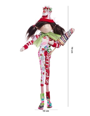 Ornamento navidad duende Queca Designs Funny