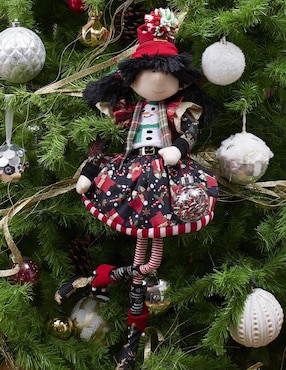 Ornamento navidad duende Queca Designs Merry Fashion