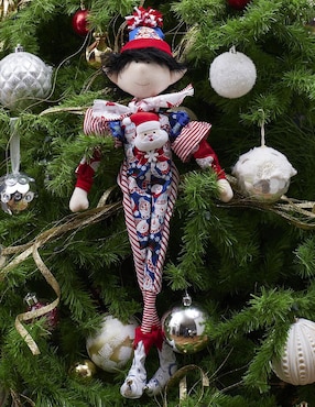 Ornamento navidad duende Queca Designs Merry Fashion