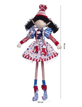 Ornamento navidad duende Queca Designs Merry Fashion