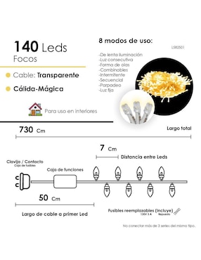 Serie LED Navi Colors L582501 con 140 focos