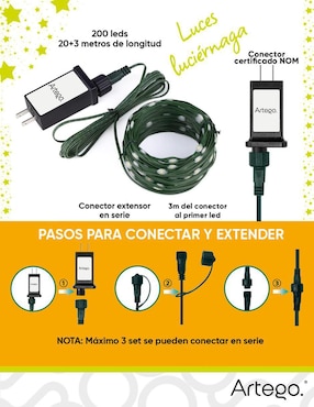 Serie LED Artego con 200 focos