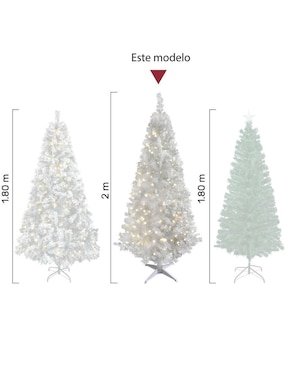 Árbol de navidad Jardimex de plástico con 300 luces
