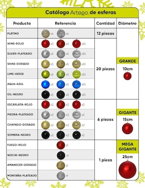 Esfera navideña Artego MegaGigante