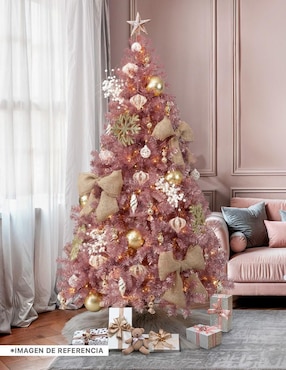 Árbol de navidad Esquimal Oro Rosa de plástico