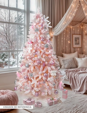 Árbol de navidad Esquimal Rosa Nevado