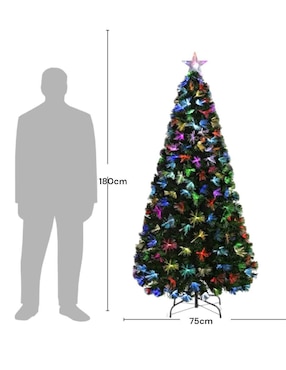 Árbol de navidad Light And Space Ultrabrillante de plástico con 200 luces