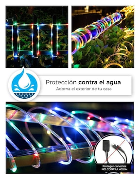 Set luces led Dosyu Technology DY-ICE200L-MT-3C con 400 focos