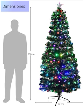 Árbol de navidad Light And Space Ultrabrillante de plástico con 240 luces