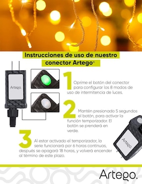Serie LED Artego Cascada con 192 focos